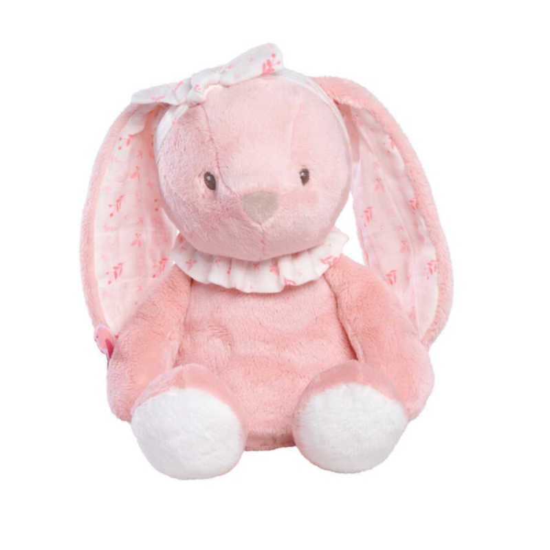  - louise lapin - peluche rose 22 cm 